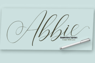 Abbie: A Soft Script Font for Handmade Labels and Invitations
