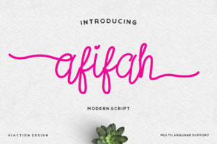 Afifah Script: A Genial Typeface for Handmade Branding