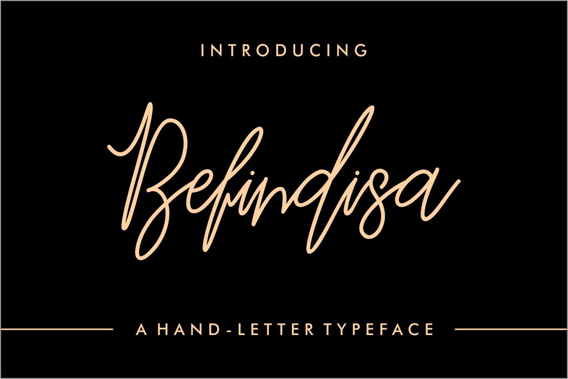 Befindisa: The Elegant Script Font for Polished Brand Identity