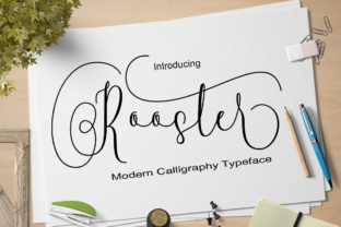 Rooster Script Review: A Stylish Calligraphy Typeface for Modern Branding