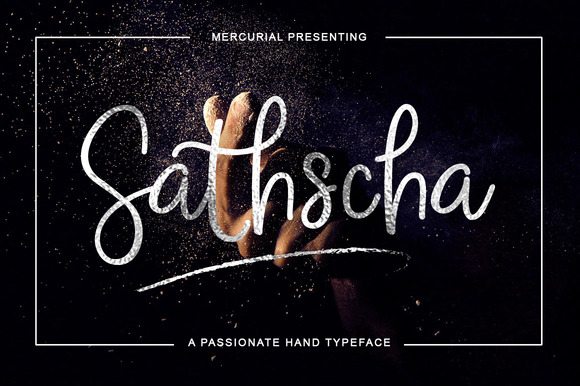 Sathscha Handwritten Font: Elevate Your Craft Designs
