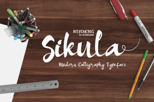 Sikula Typeface: Elevating Campaign Visuals with Modern Calligraphy